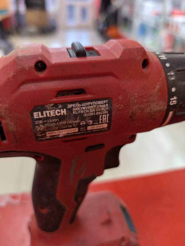 Шуруповерт Elitech Не указана