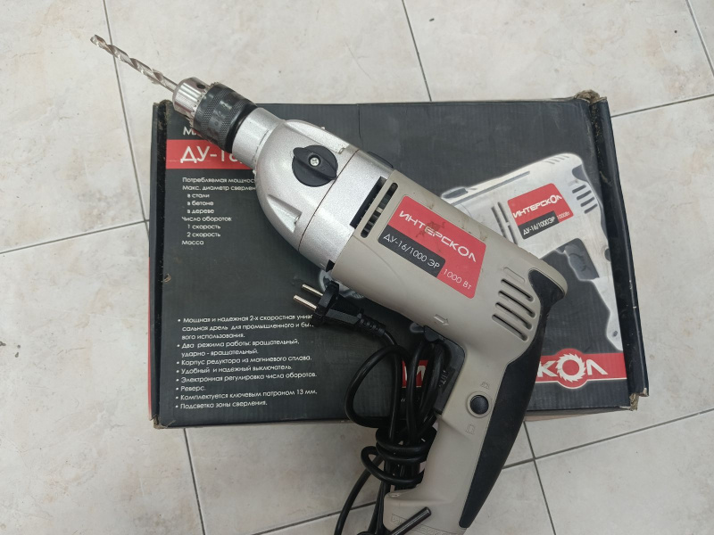 Дрель Интерскол ДУ-16/1000ЭР