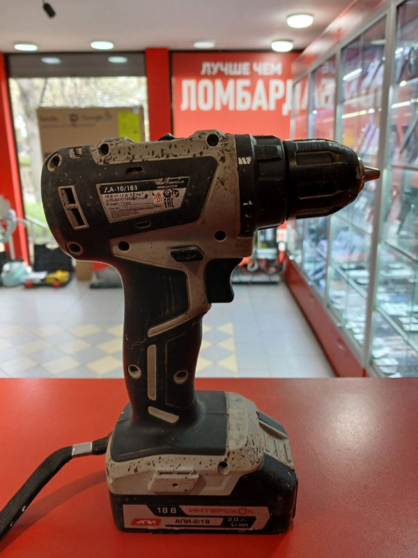 Шуруповерт Интерскол ДА-10/18В
